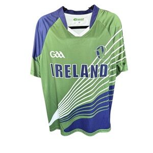 Ireland GAA Gaelic Athletic Jersey Croker Performance Soccer Rugby Fan Shirt M